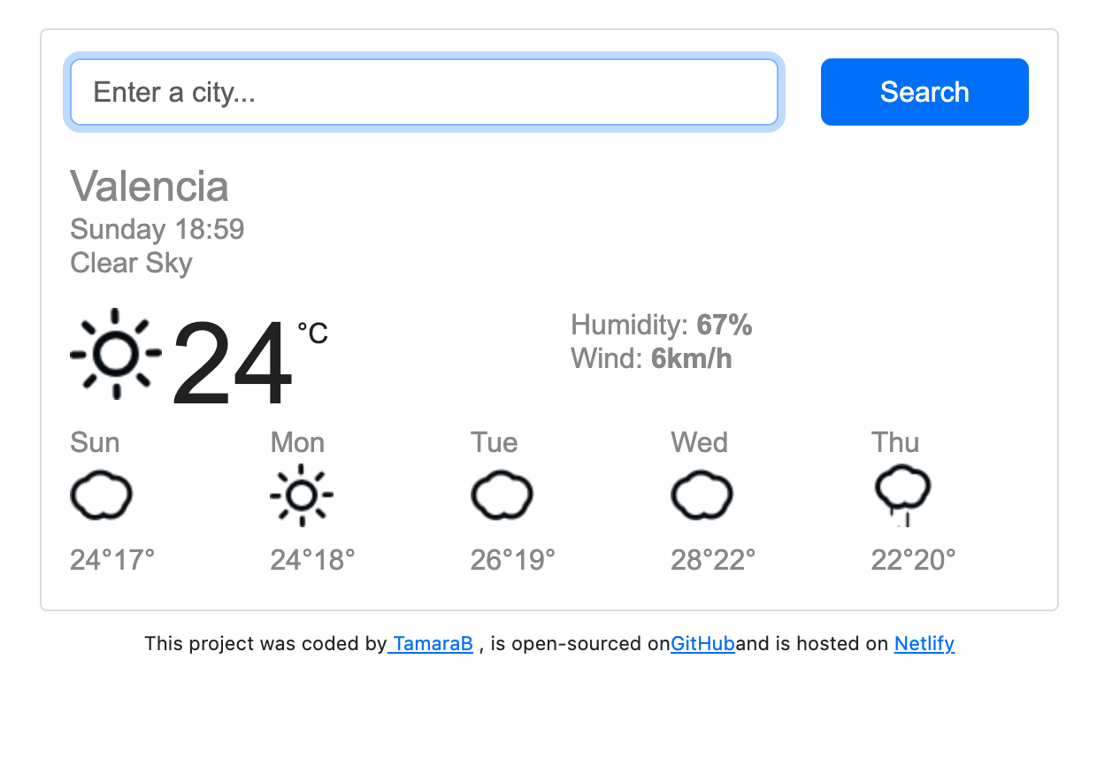 Weather App Screenshot